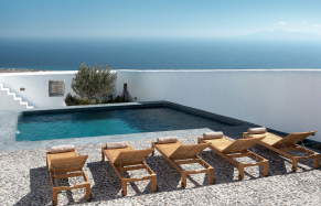 Villa Fabrica, Santorini, Greece. TravelPlusStyle.com