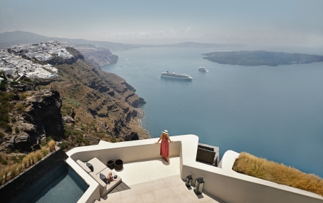 Staying at Vora Villas Santorini • Photo © TravelPlusStyle.com